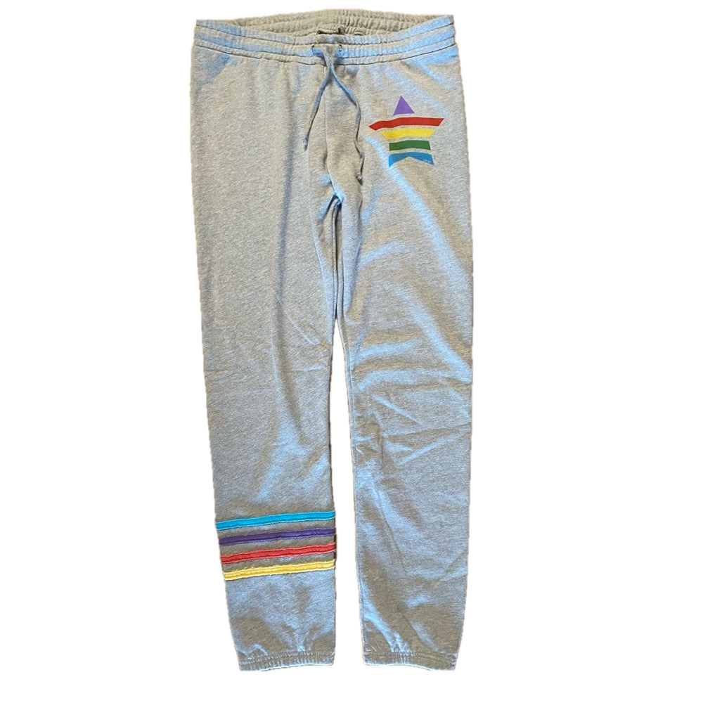 NEW LAUREN MOSHI TIKI RAINBOW STAR JOGGERS